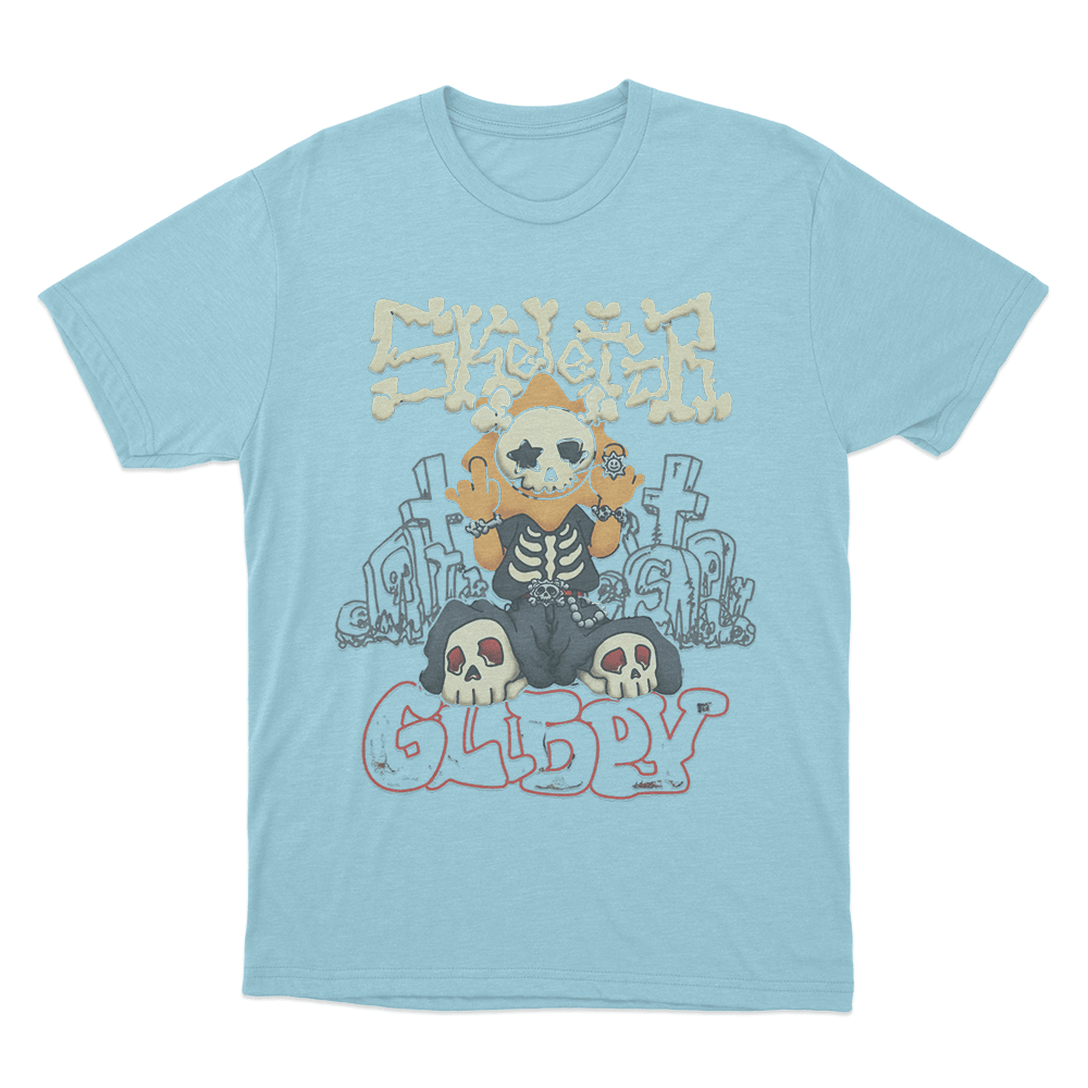 Skeletor GloBoy Unisex T Shirt Sky Blue Skeletor GloBoy Unisex T Shirt Sky Blue